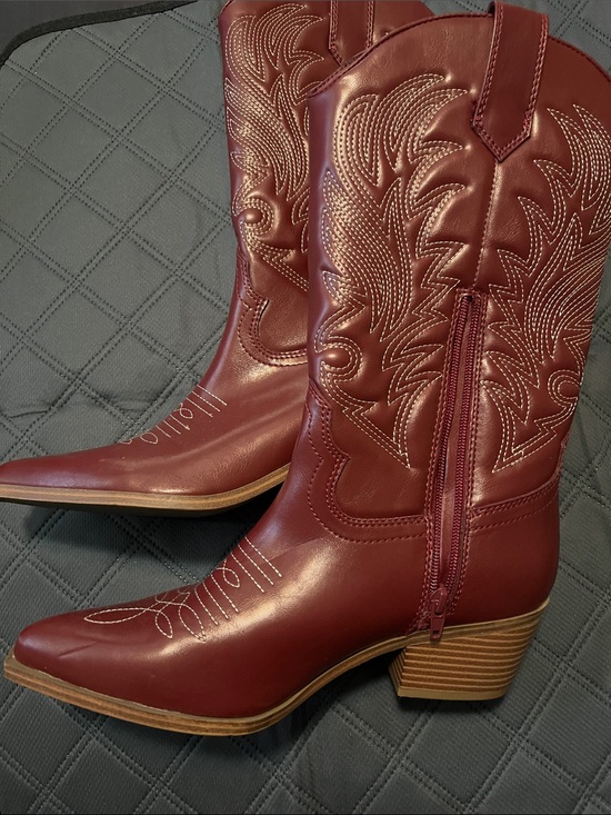 Indigo Shoes - Indigo Women's Wine Lace-Up Western Boots